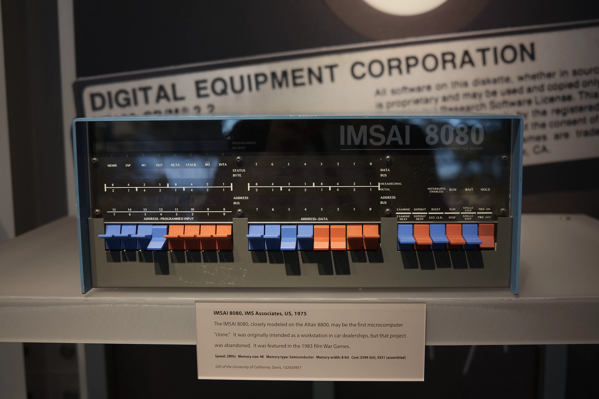 A photograph of the IMSAI 8080